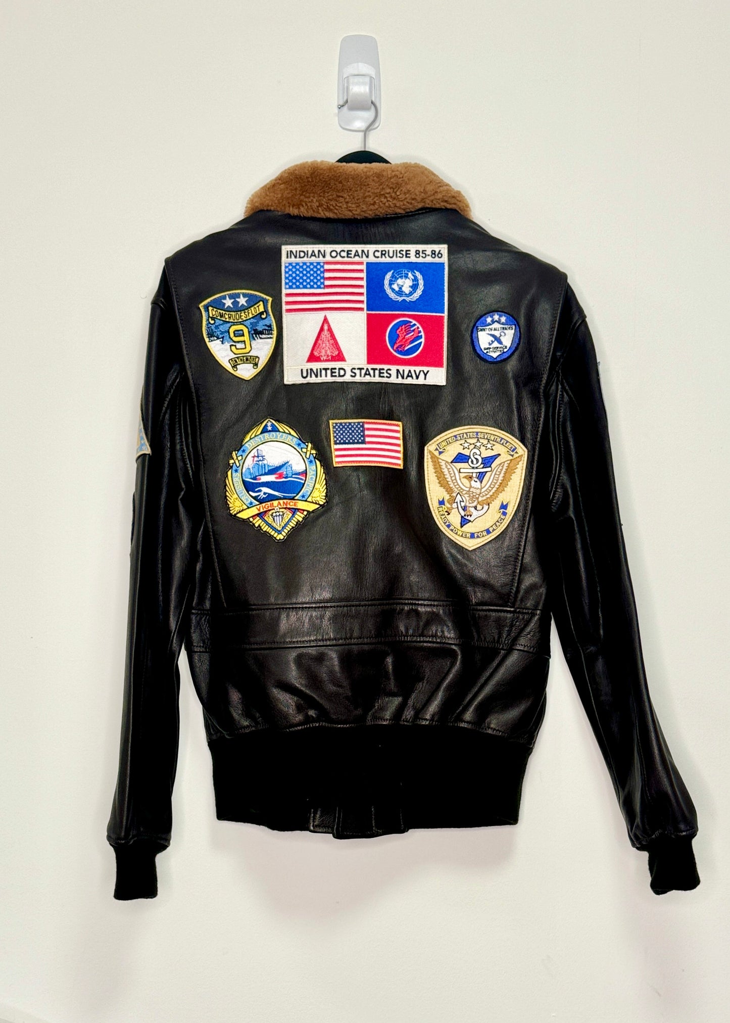 AVIREX G-1 FLIGHT LEATHER JACKET (BROWN)