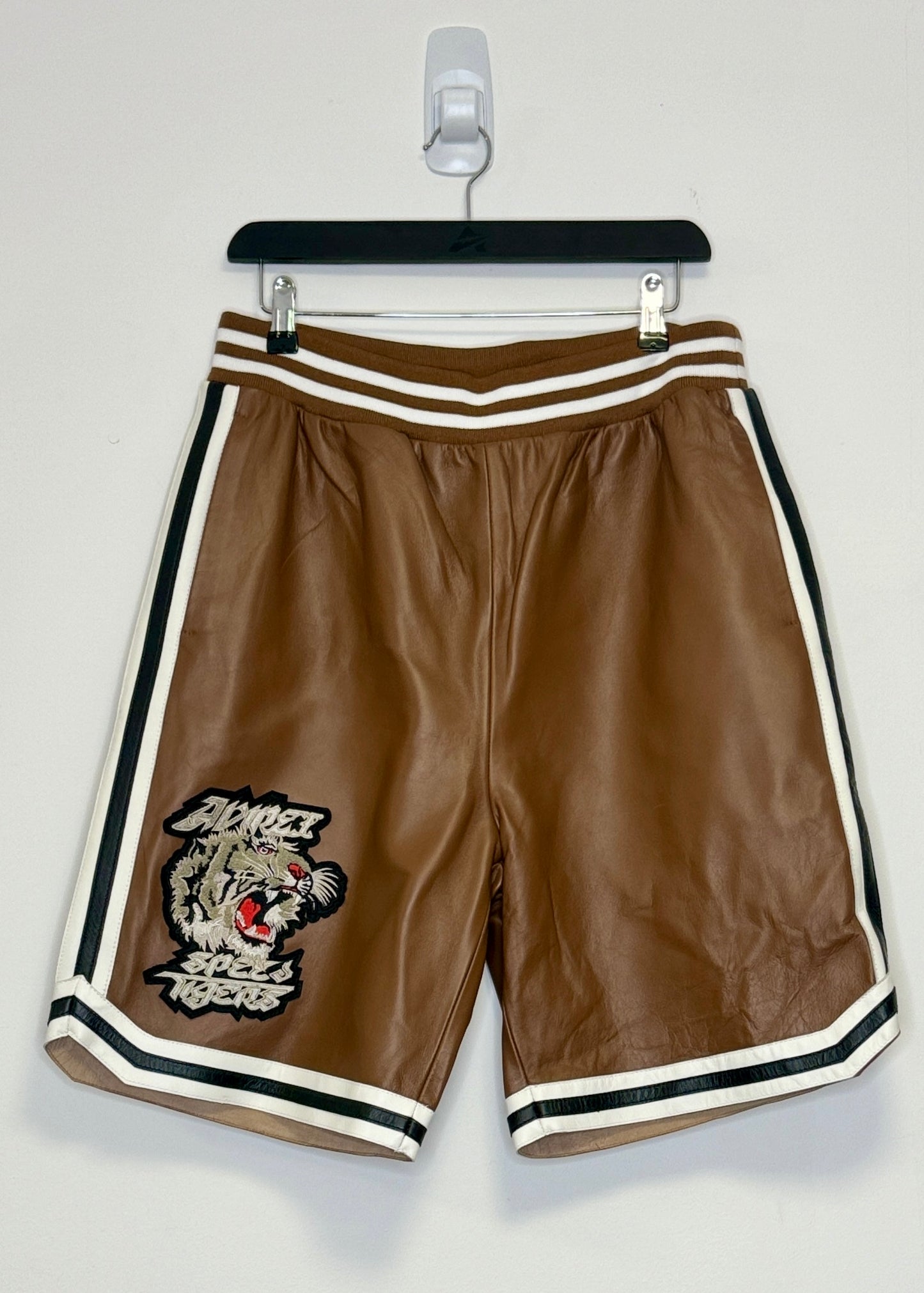 AVIREX Speed Tiger Leather Short (Brown)
