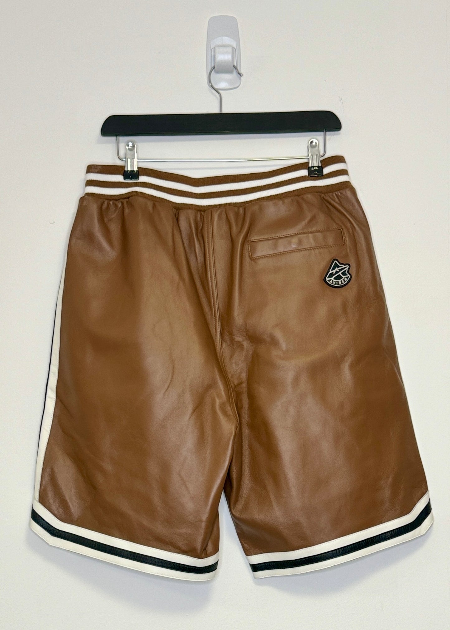 AVIREX Speed Tiger Leather Short (Brown)