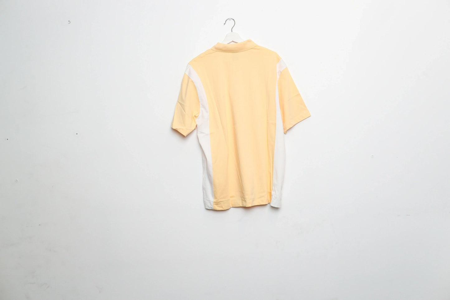 Nike Polo T-Shirt Yellow/White Large