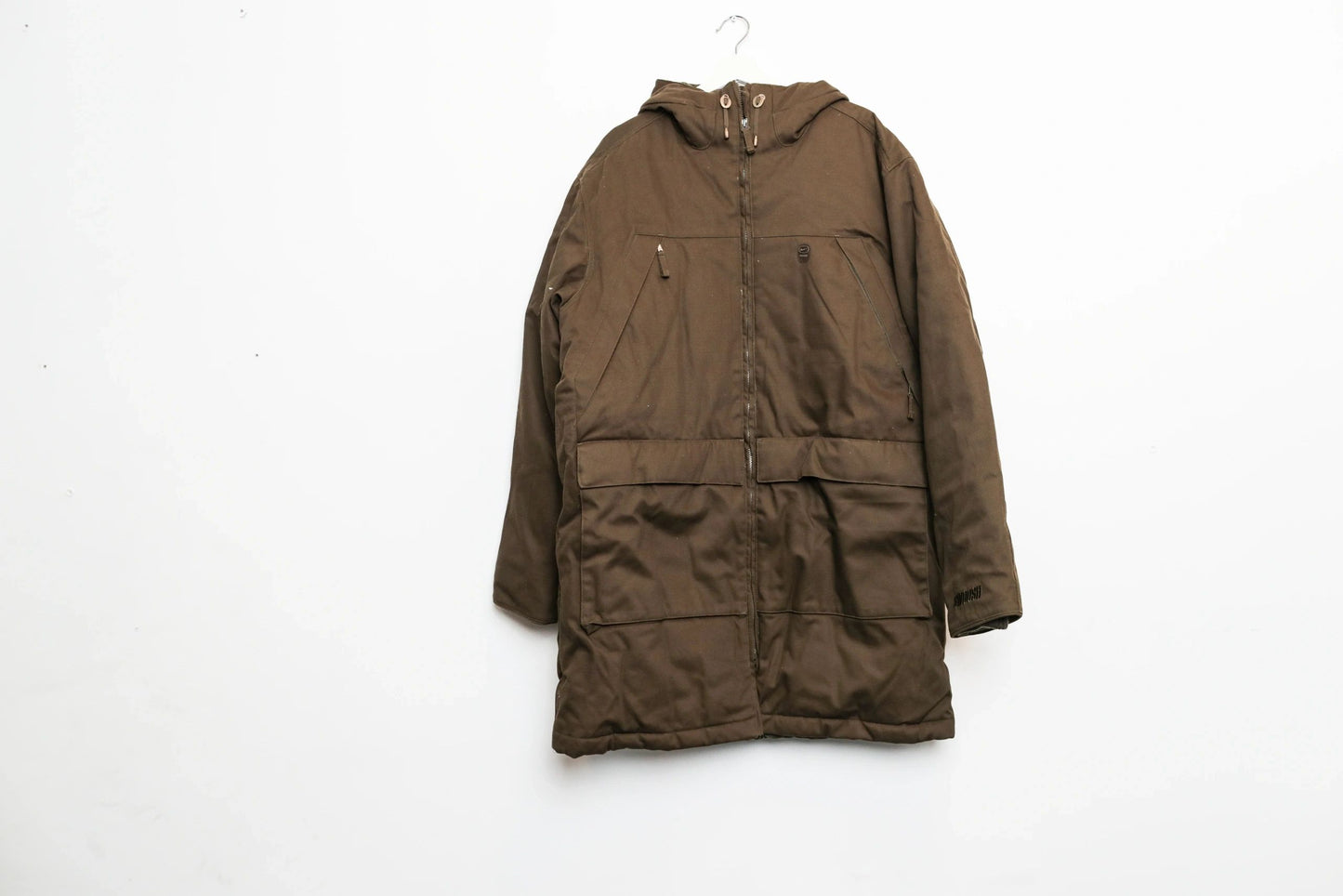 Nike Coat Brown With Hood Large