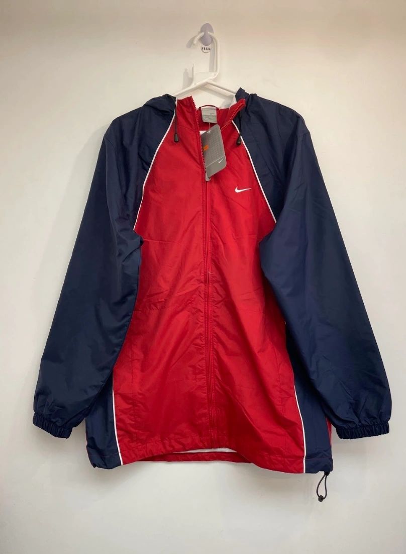 Nike 2003 Jacket With Hood Blue/Red - Medium