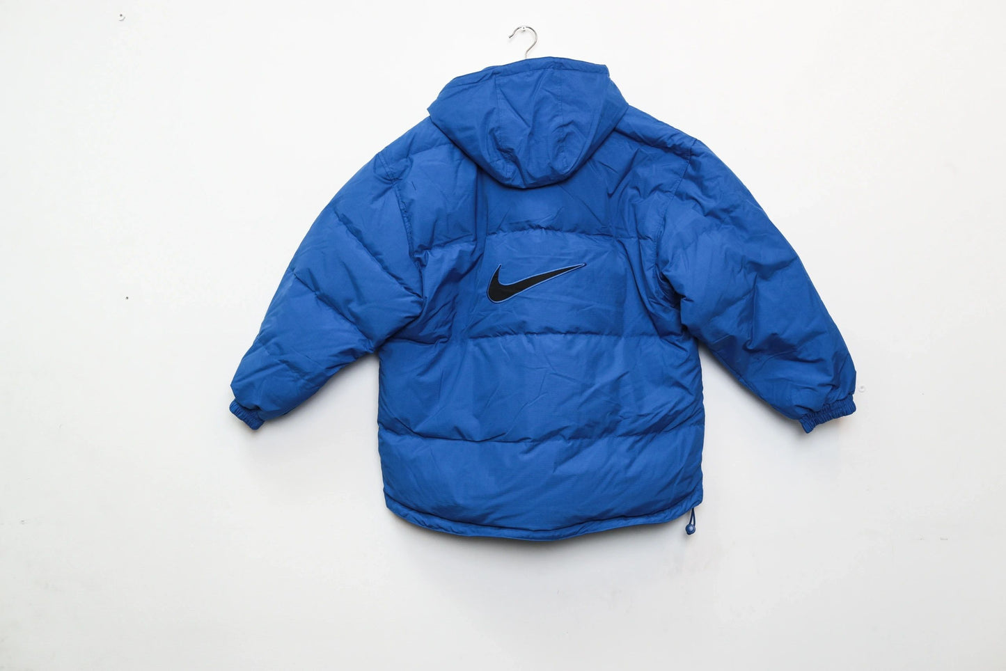 Nike Retro Puffer Coat With Hood Blue Large