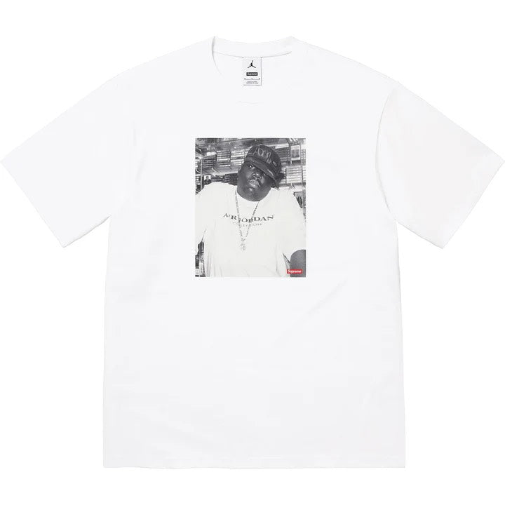 SUPREME X JORDAN X NOTORIOUS B.I.G T-SHIRT - (White)