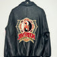 AVIREX SCORPIO LEATHER JACKET (BLACK/RED)