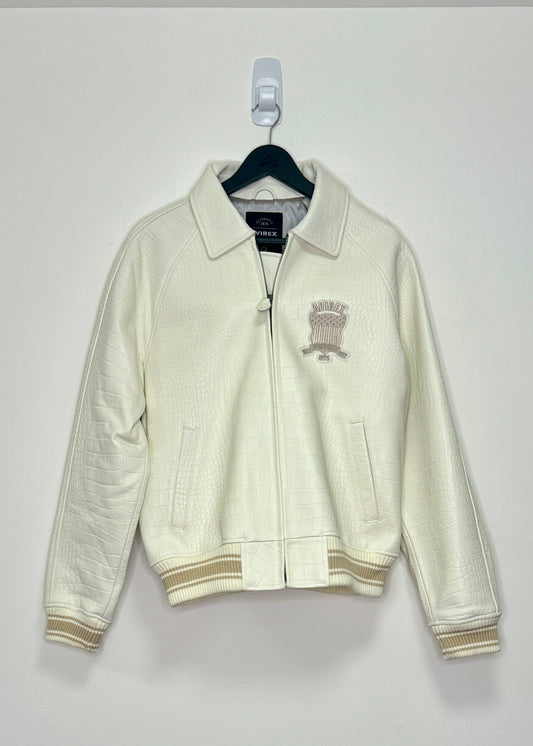 AVIREX CROC ICON JACKET (WHITE)