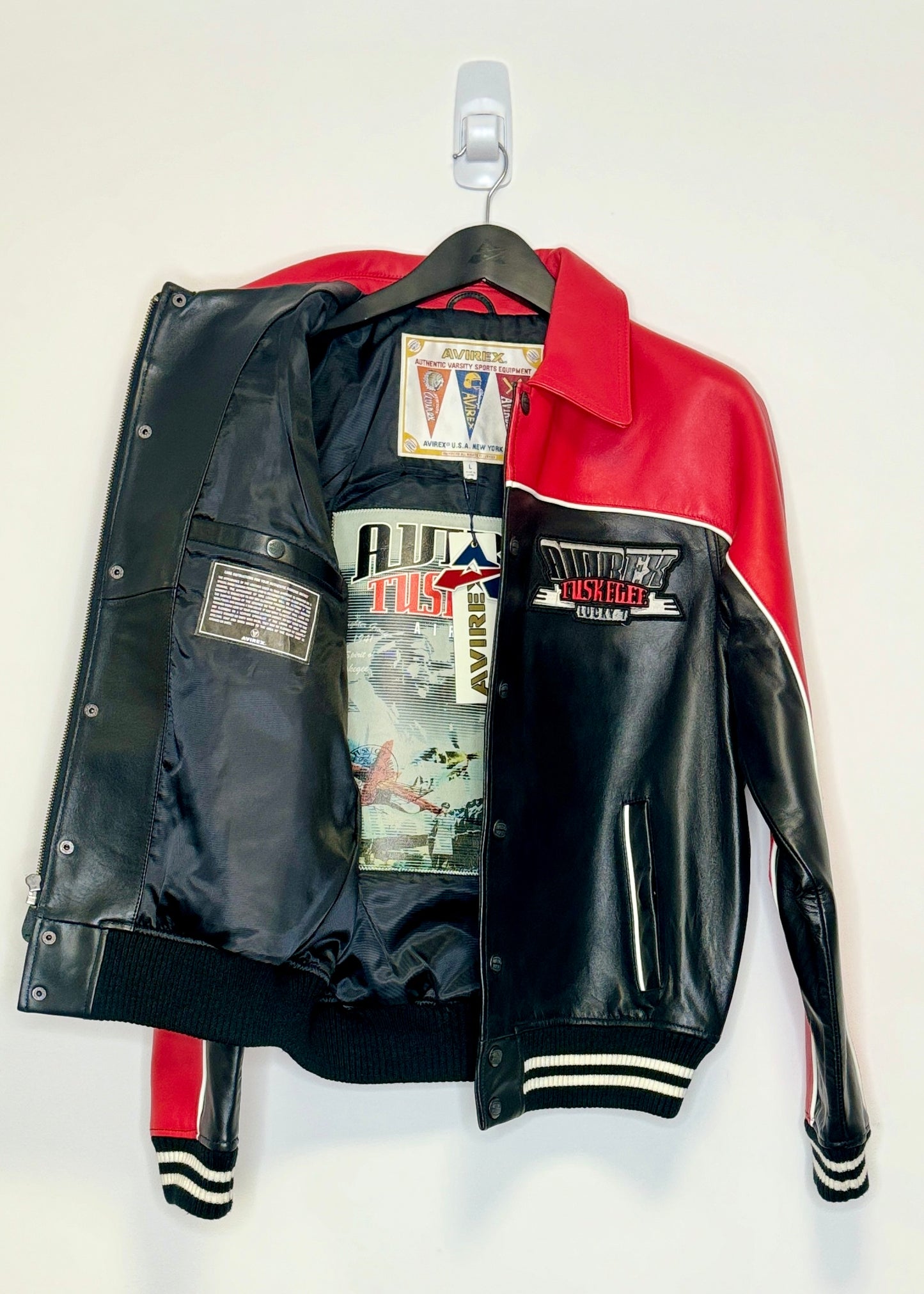 AVIREX Tuskegee Leather Bomber Jacket