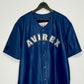 AVIREX Men's Game Day Napa Leather Short Set (Varsity Blue)