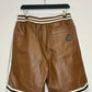 AVIREX Speed Tiger Leather Short (Brown)
