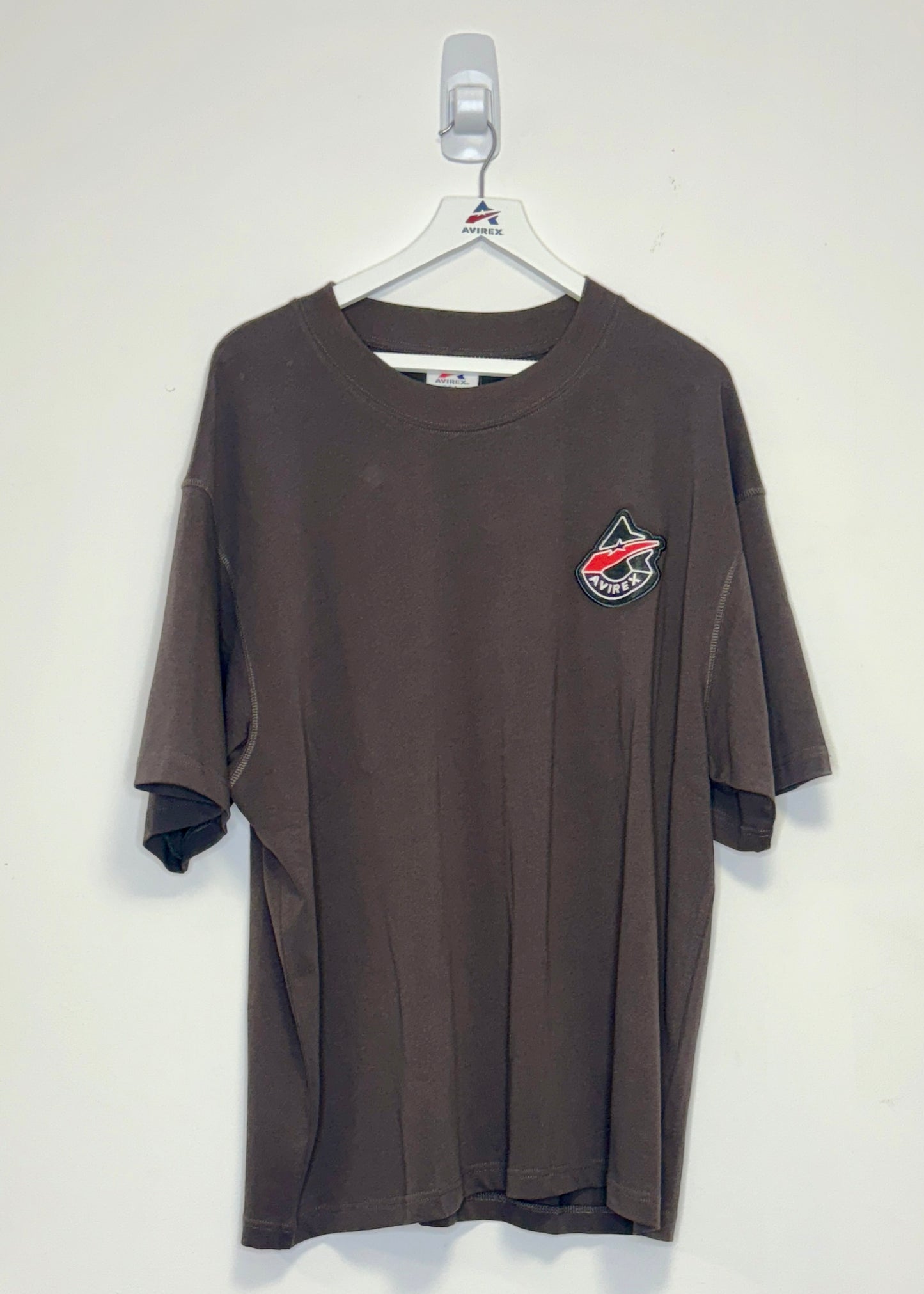AVIREX Laughlin T-Shirt (GREY/BROWN)