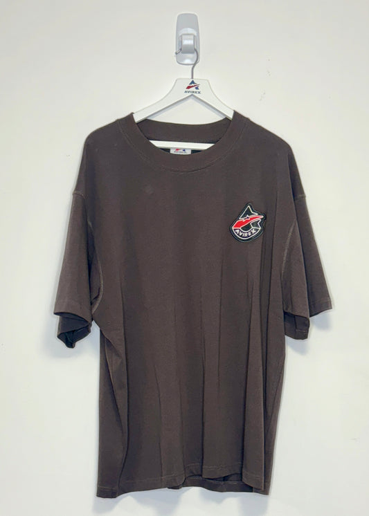 AVIREX Laughlin T-Shirt (GREY/BROWN)