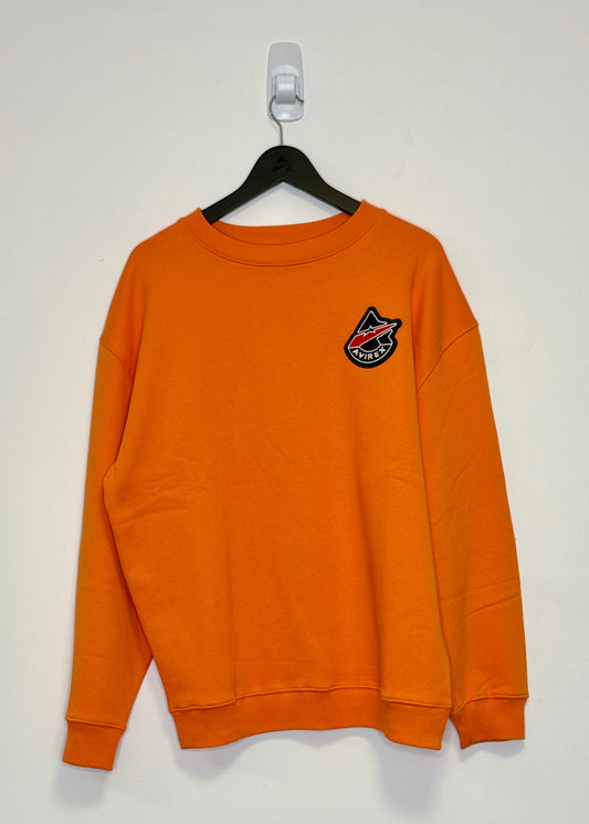 AVIREX Sweatshirt Leather Embroidery