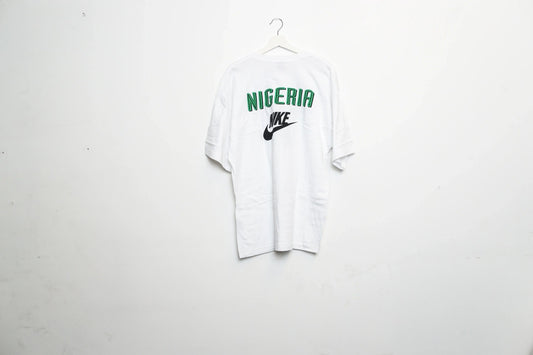 Nike Nigeria Just Do It T-Shirt White/Green/Black Large