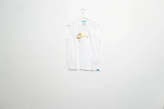 Nike Sportswear T-Shirt Gold/White Small